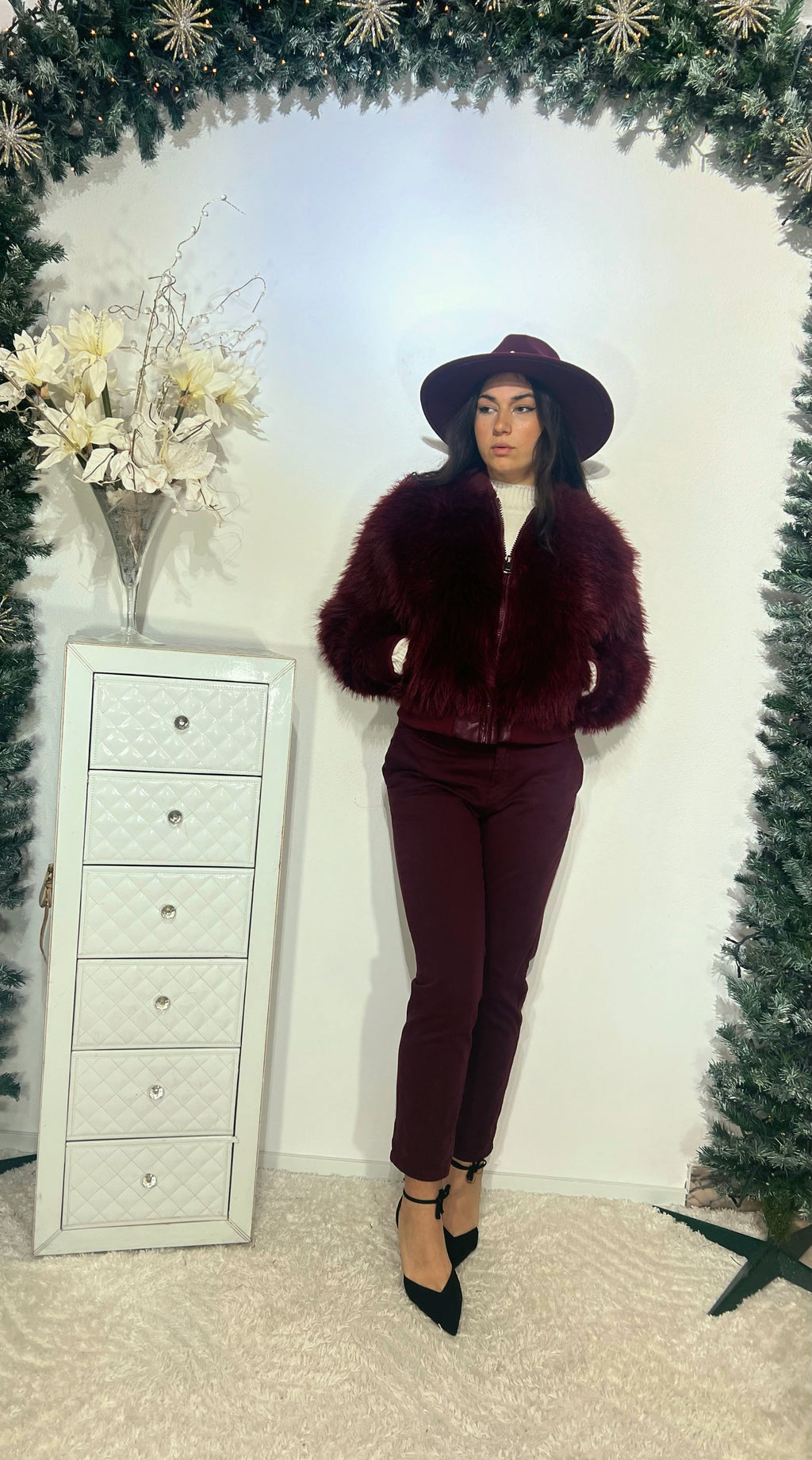 Giubbino in eco pelliccia 24863