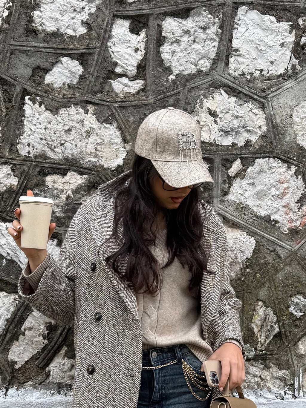 Berretto baseball strass pendant