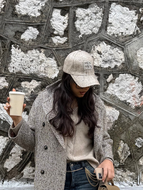 Berretto baseball strass pendant