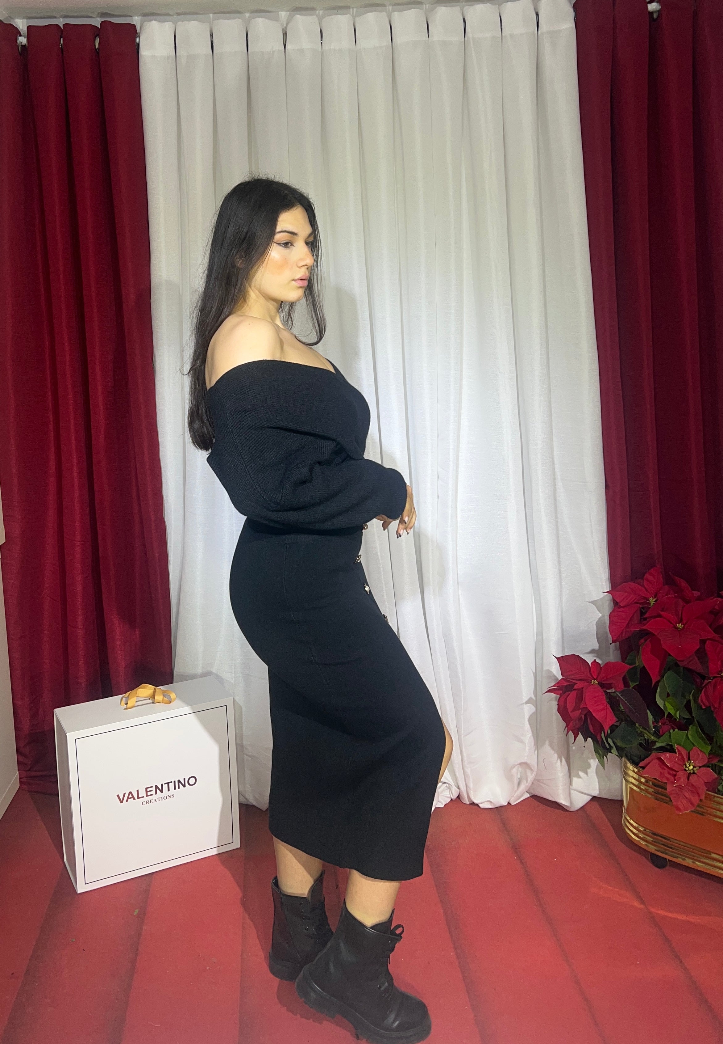 Gonna con spacco frontale