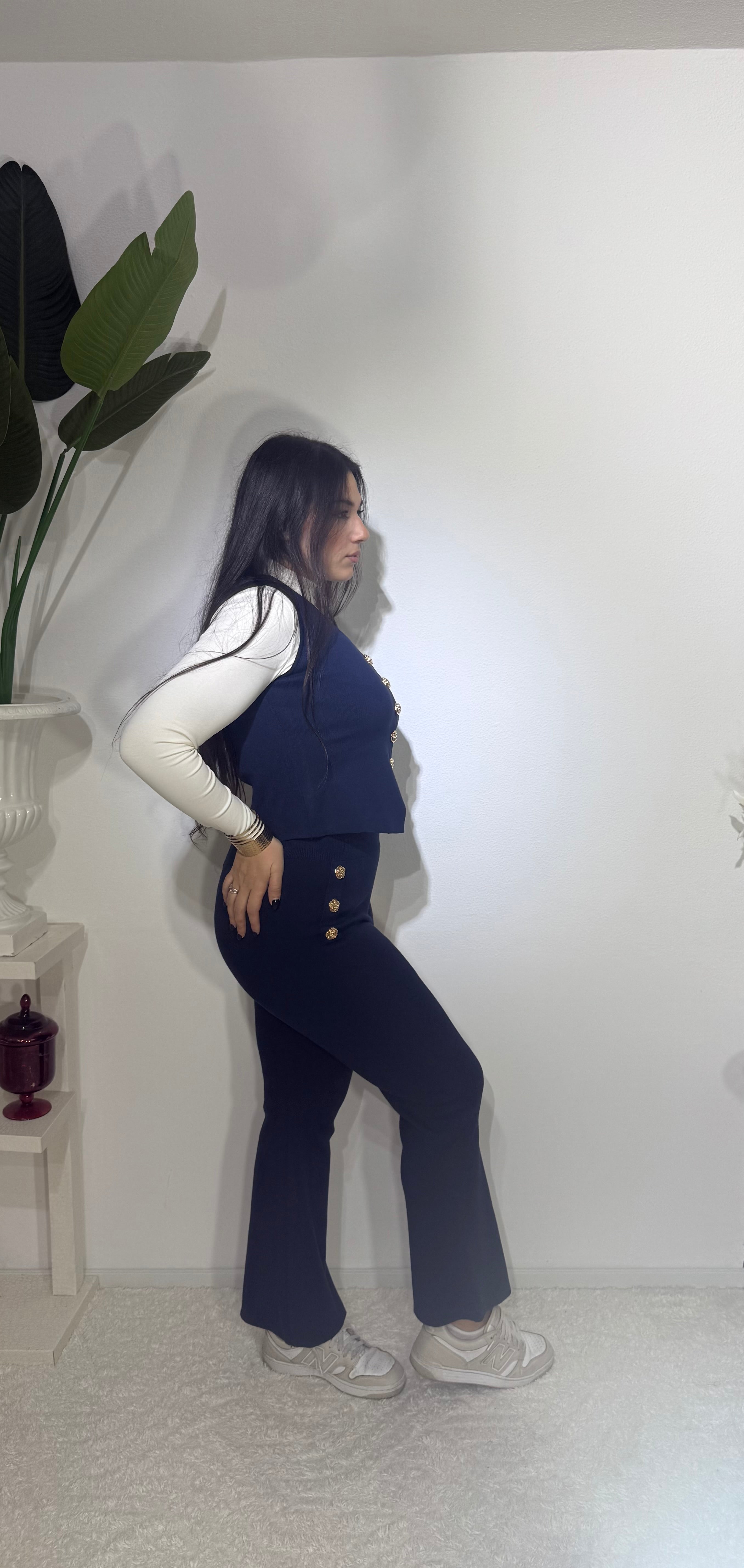 Coordinato in lana RDS