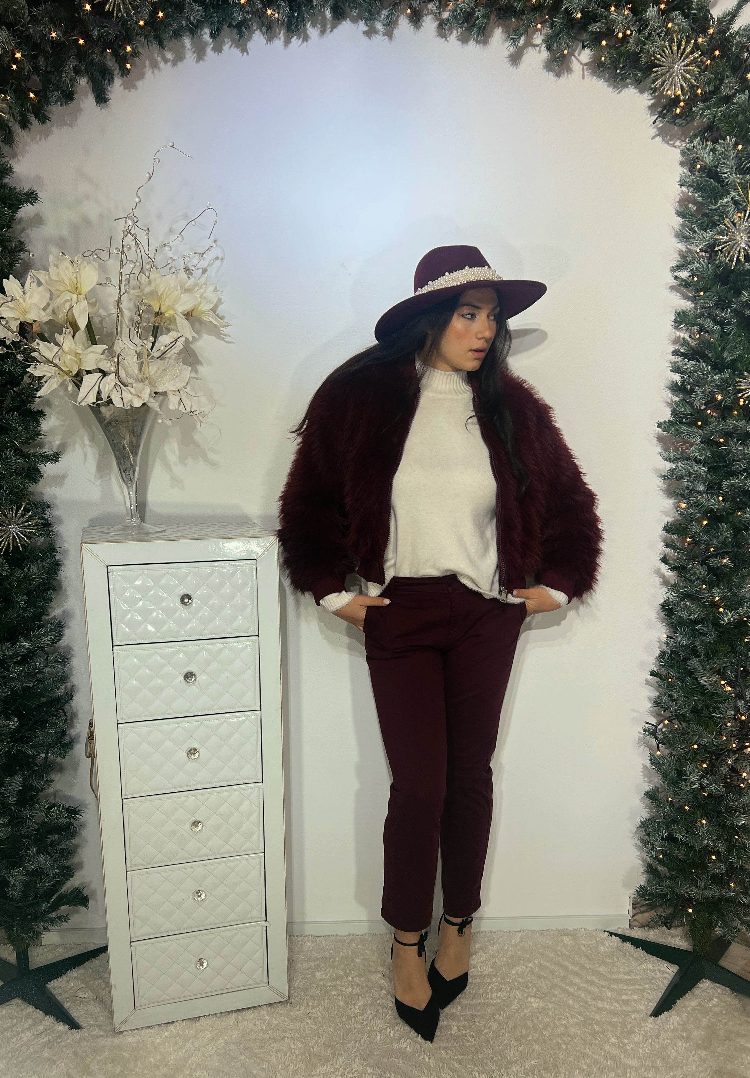 Giubbino in eco pelliccia 24863