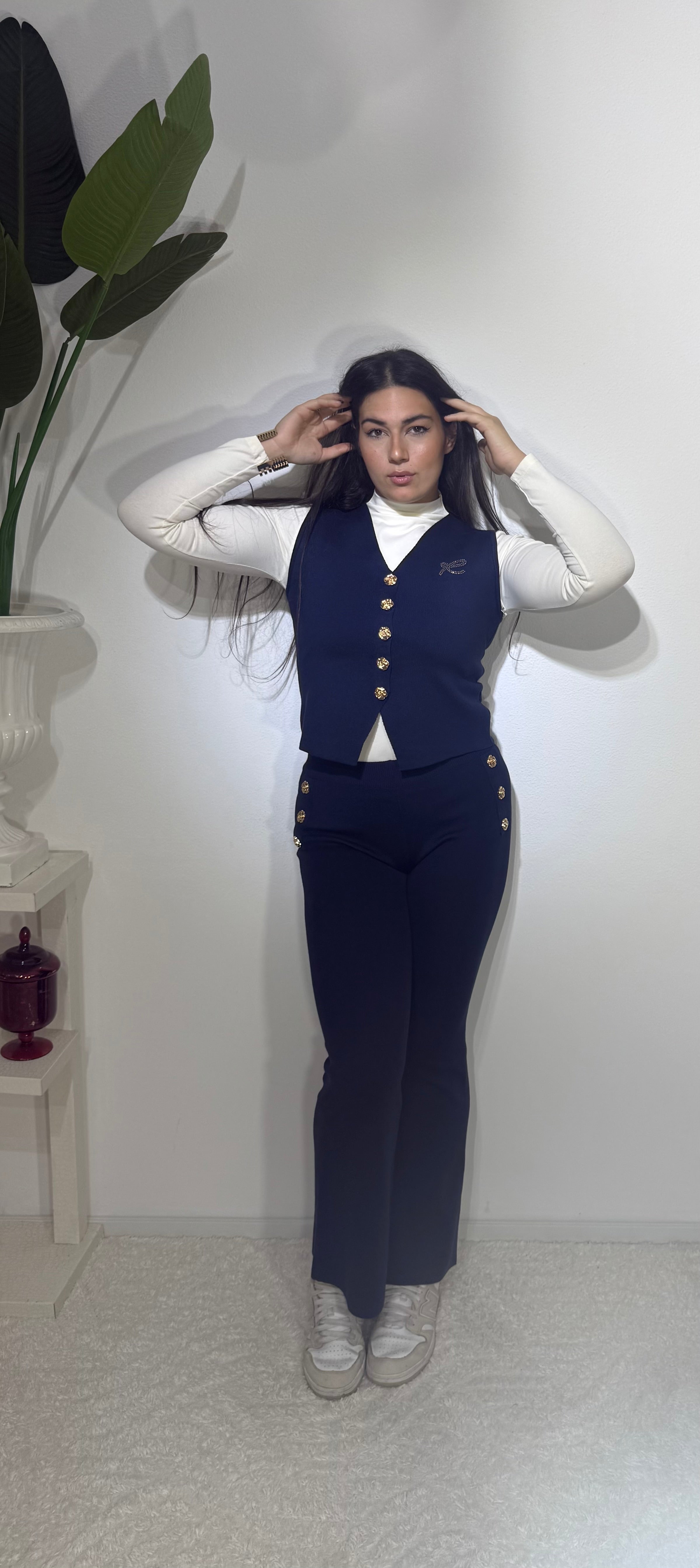 Coordinato in lana RDS