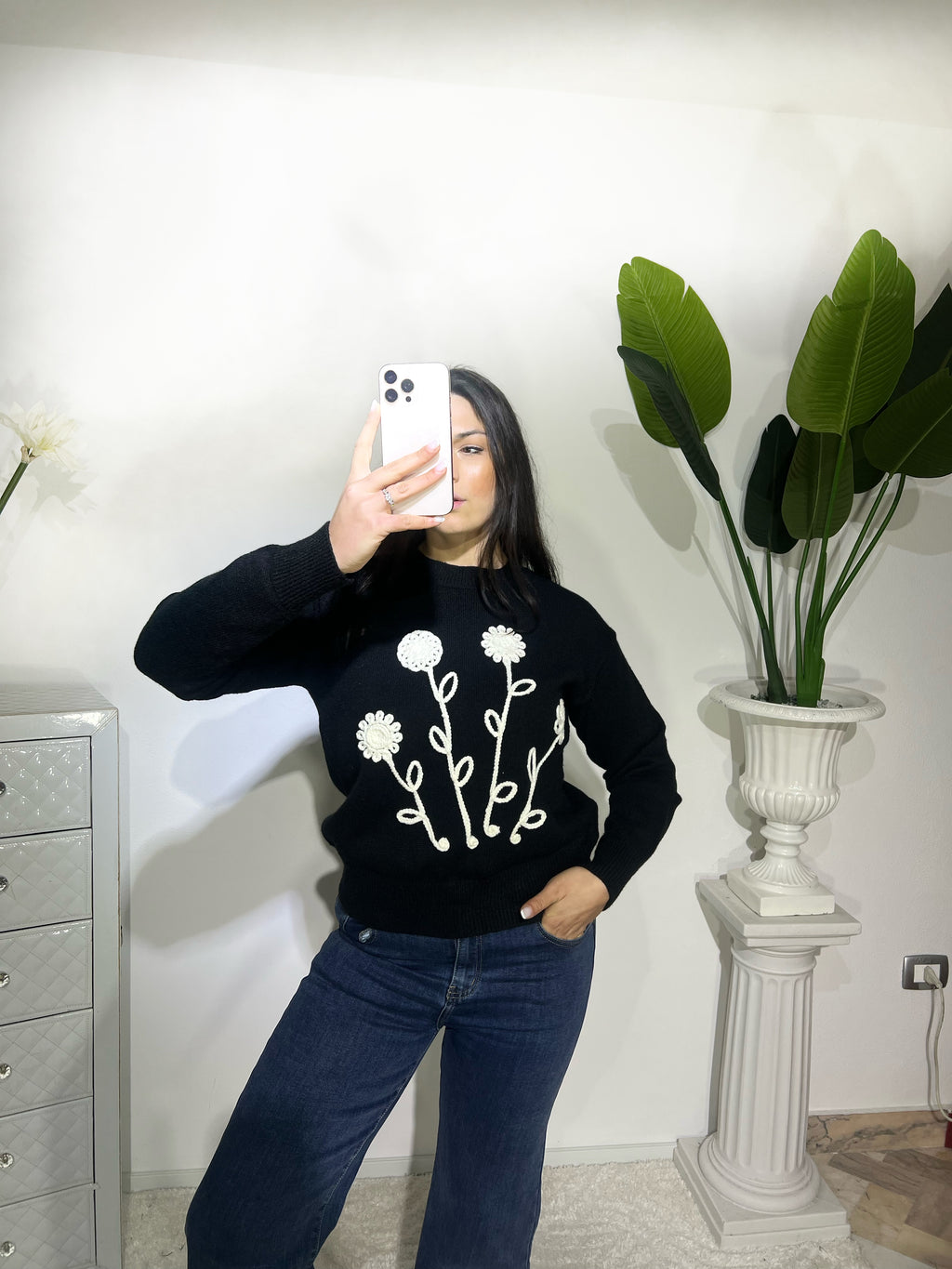 Maglioncino floreale