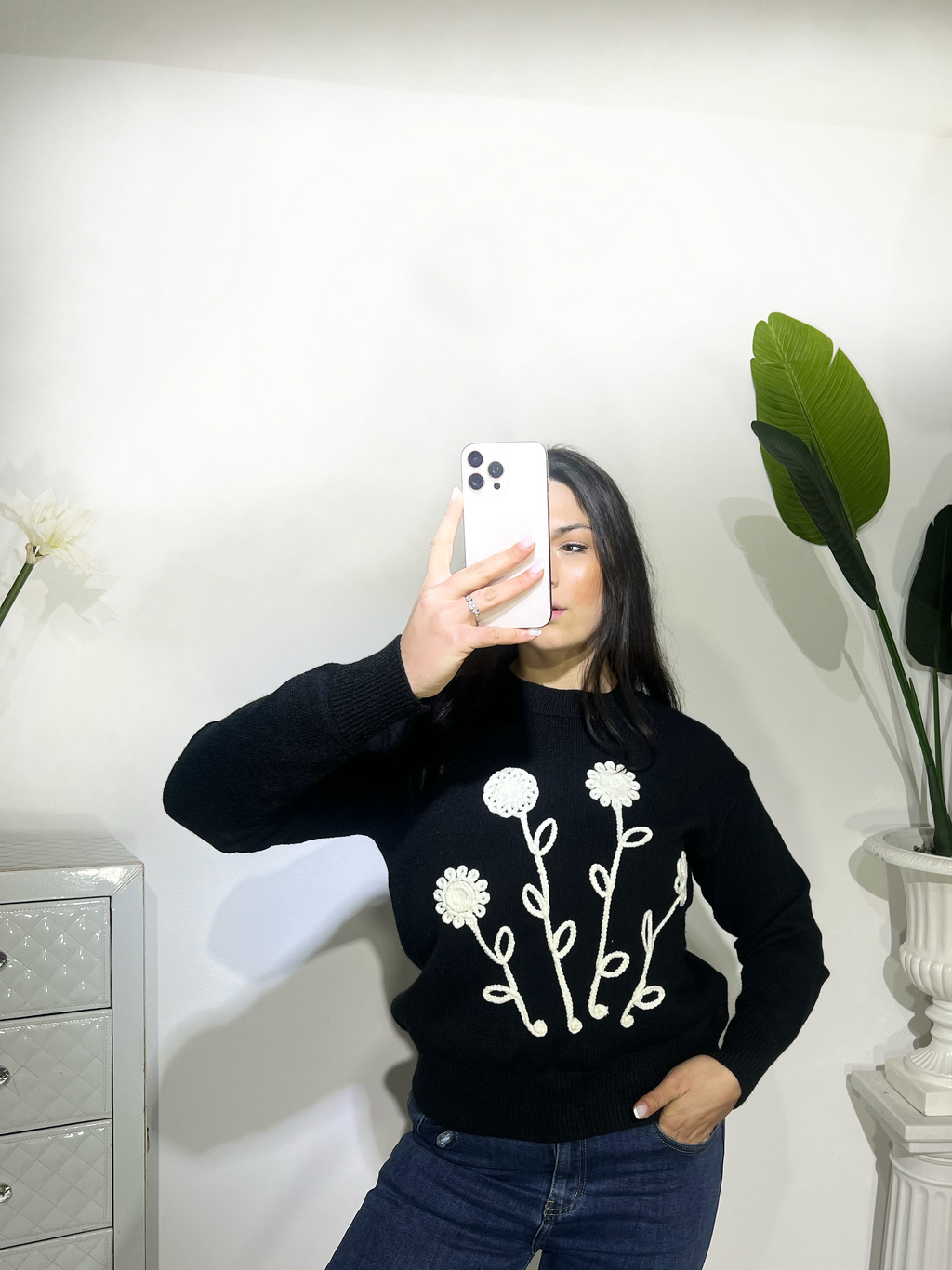 Maglioncino floreale